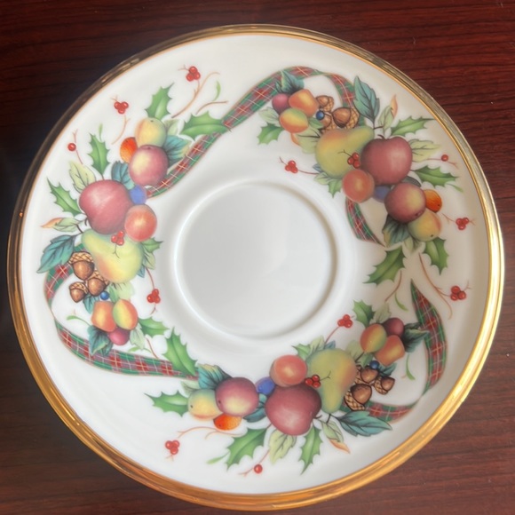Vintage never use Lenox Holiday Tartan 2 dishes set for u and the other half - Picture 3 of 7